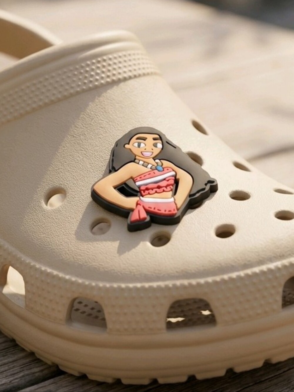 Moana Croc Shoe Charms | Cartoon Jibbitz Style Accessories | Fits Crocs Disney